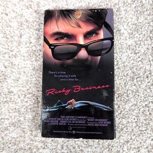 Risky Business VHS Movie Film Tom Cruise Rebecca De Mornay Warner Home Video